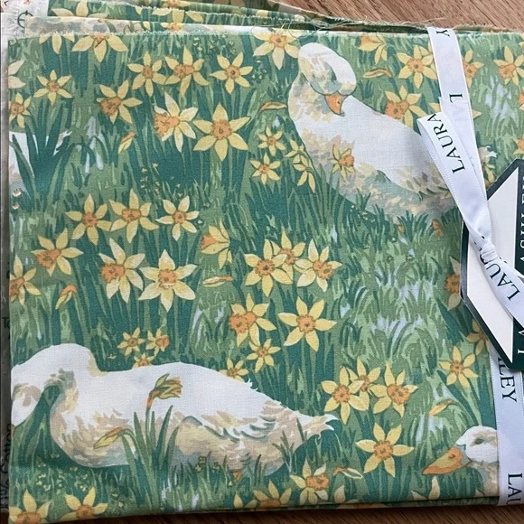 Laura Ashley Ducks Fabric Remnant, 3.25yds. - Picture 2 of 2
